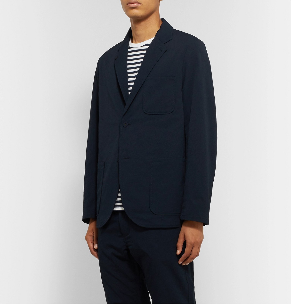 nanamica - Navy ALPHADRY Suit Jacket - Blue Nanamica