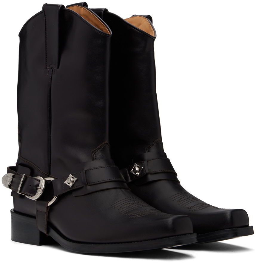 TOGA VIRILIS 4連コンチョベルトスウェードウエスタンブーツ TOGA VIRILIS 4連コンチョベルトスウェードウエスタンブーツ