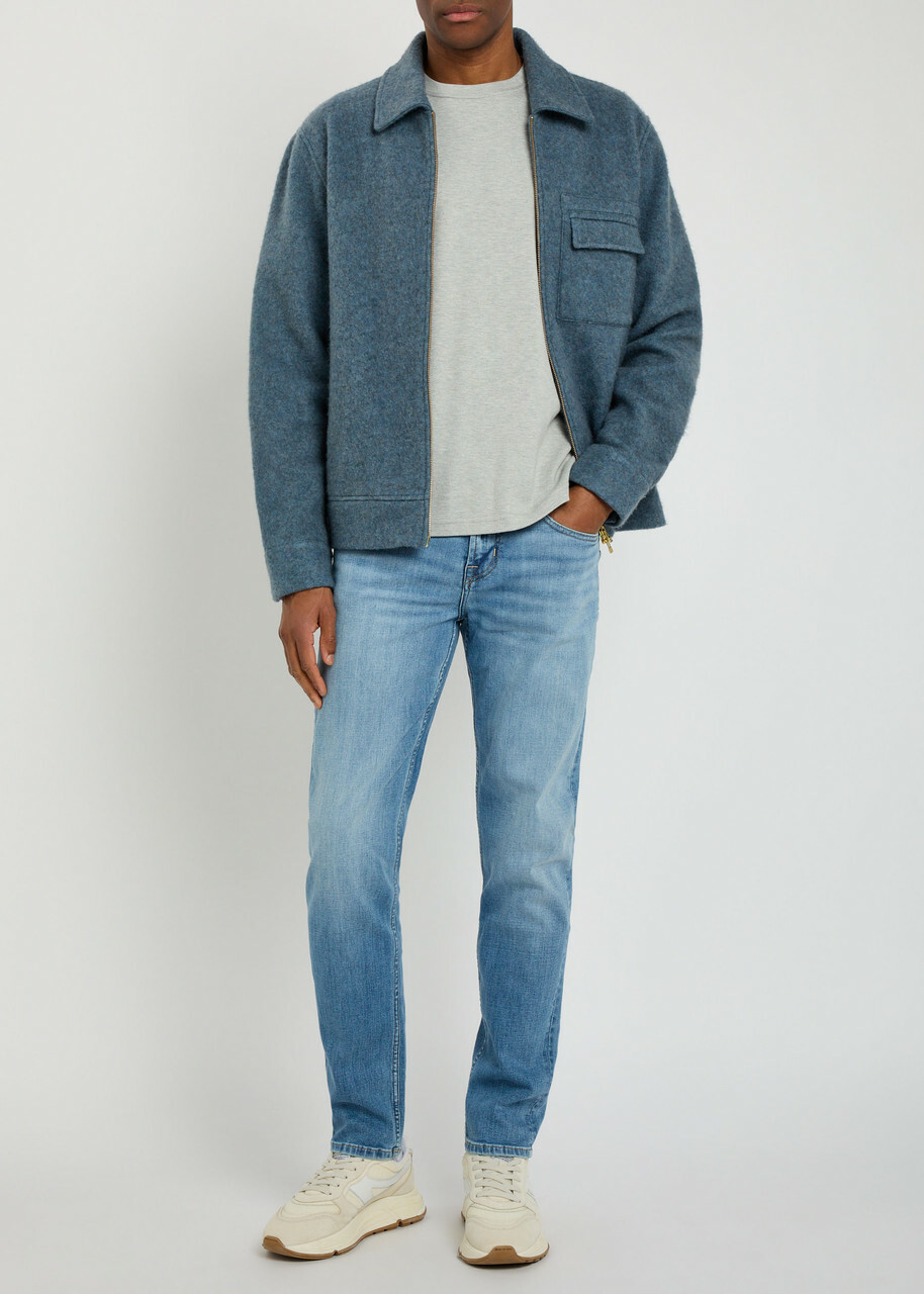7 For All Mankind Slimmy Tapered Luxe Performance Jeans Light Blue