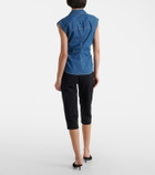 Veronica Beard Sera denim top