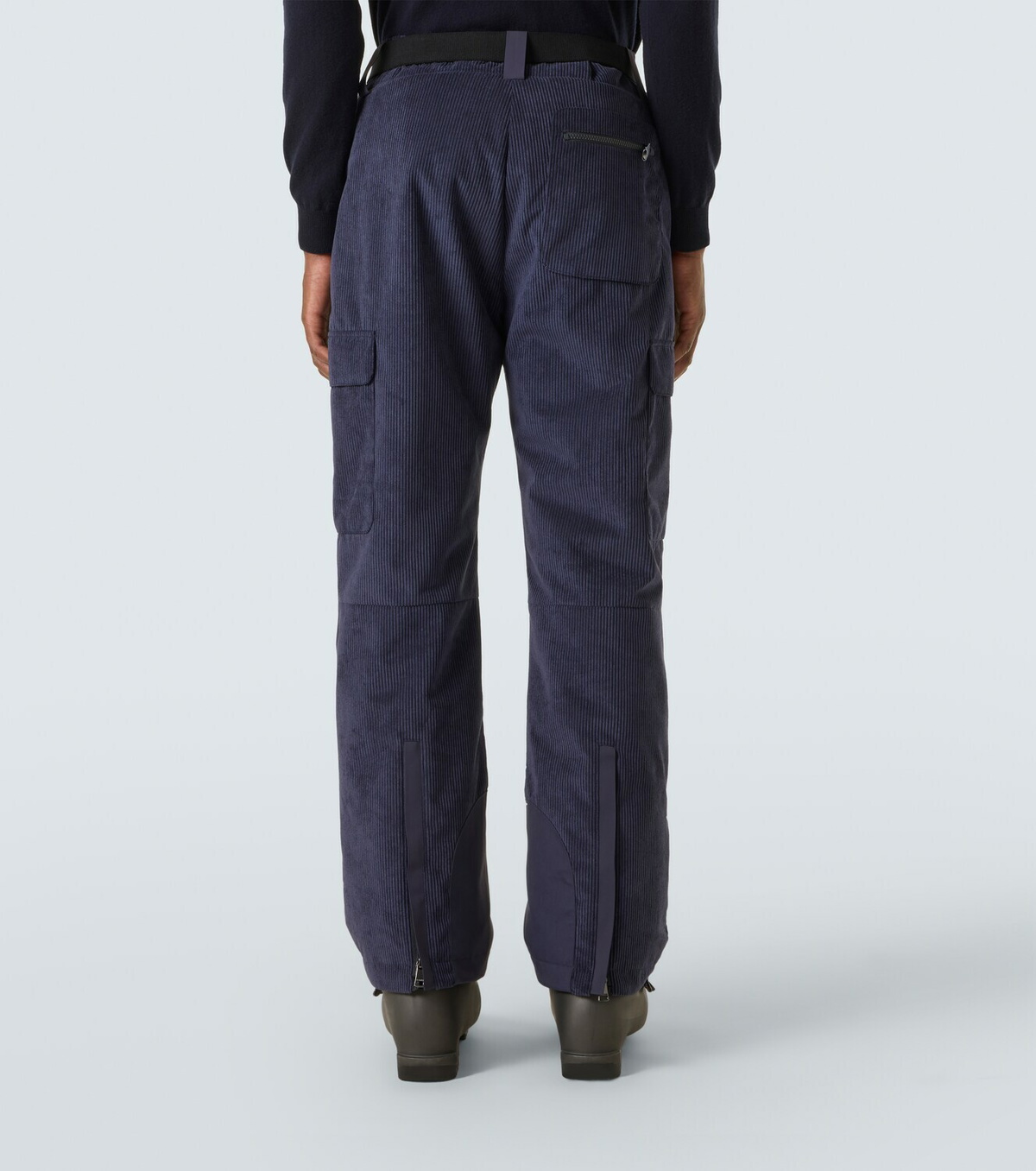 Bogner Corbin belted ribbed-knit ski pants