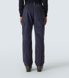 Bogner Corbin belted ribbed-knit ski pants