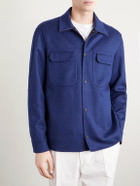 SEASE - Wool-Blend Overshirt - Blue
