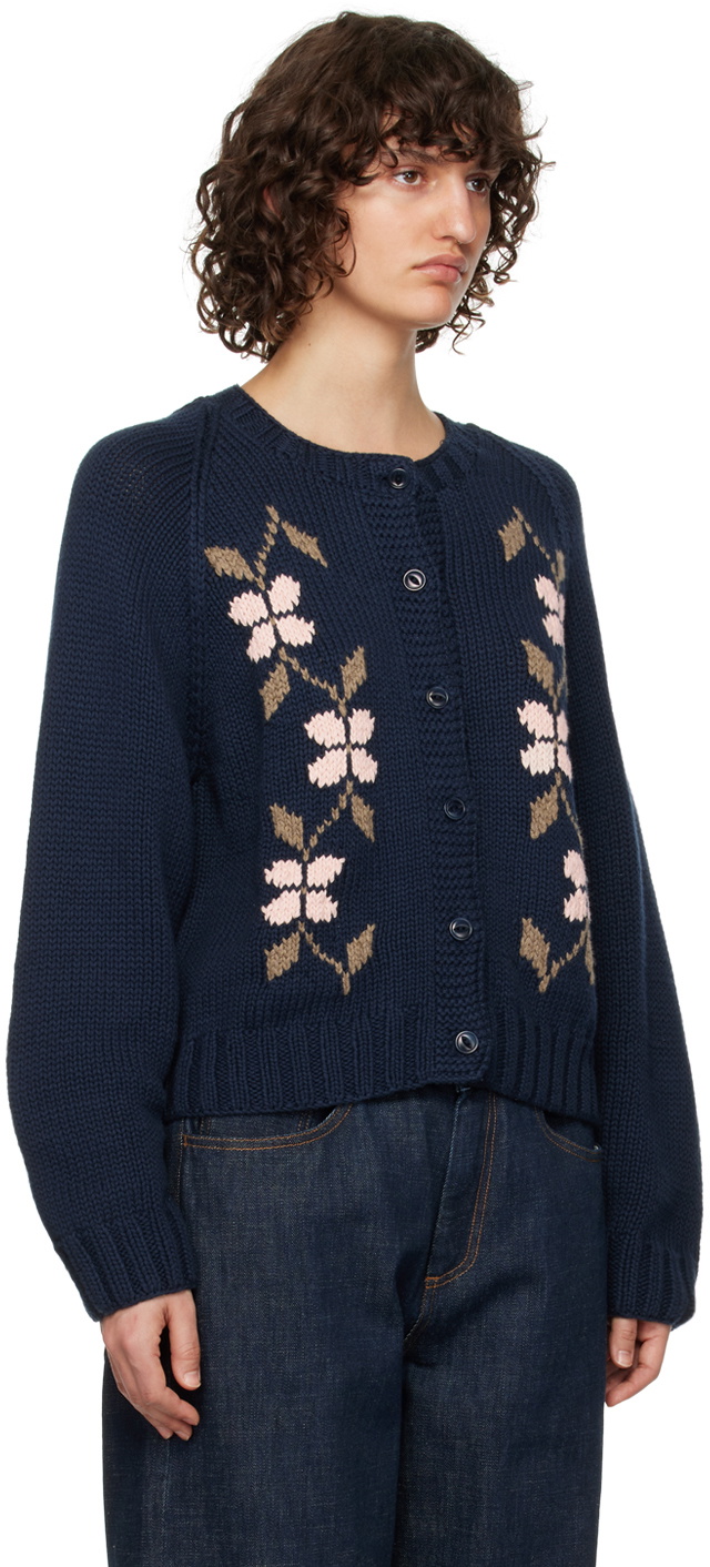 YMC Navy Atomic Cardigan YMC