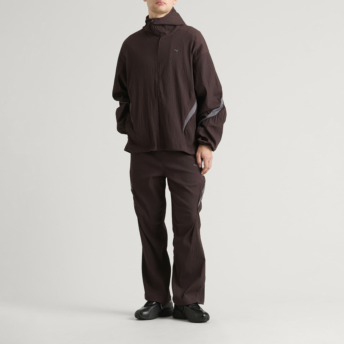 Puma Men's CLRT Track Pants in Chocolate Fondue