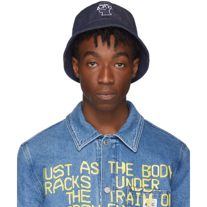 Photo: A.P.C. Indigo Brain Dead Edition Bob Bucket Hat