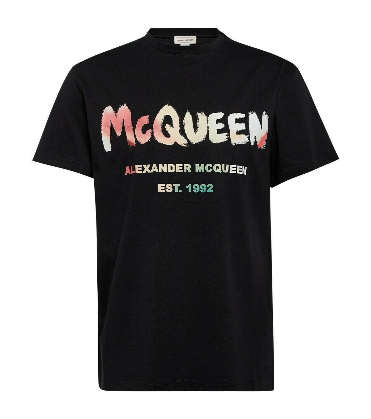 Alexander McQueen - Logo-Embroidered Cotton-Jersey T-Shirt - White ...