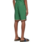 Dries Van Noten Green Perka Shorts