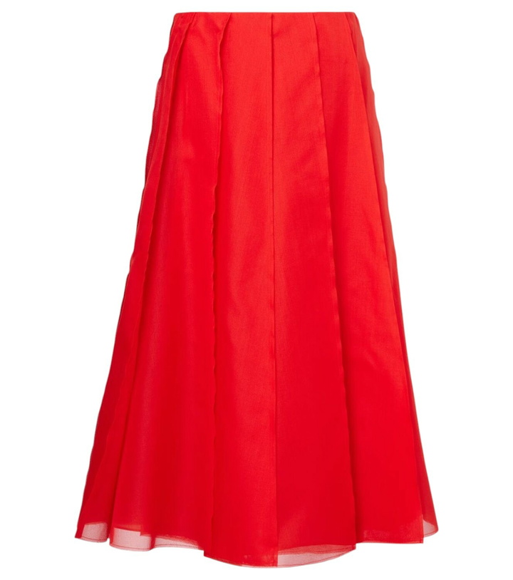 Photo: Altuzarra Silk organza midi skirt