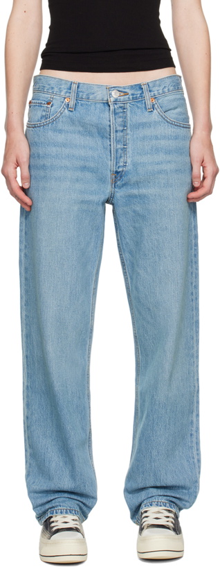 Photo: Re/Done Blue Loose Longish Jeans