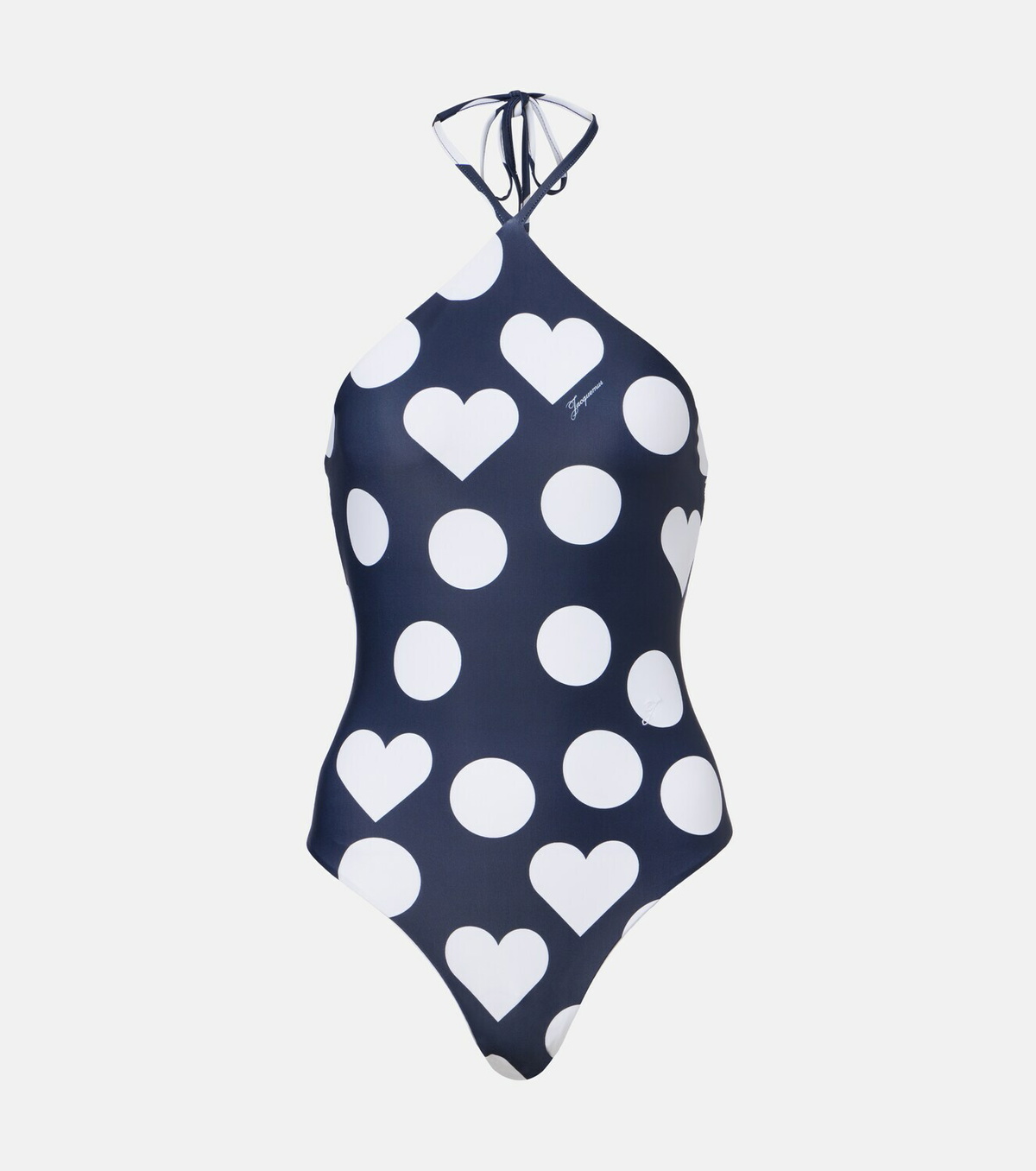 Jacquemus Bastide printed halterneck swimsuit