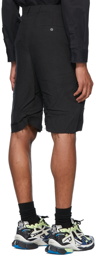 Balenciaga Black Linen Shorts