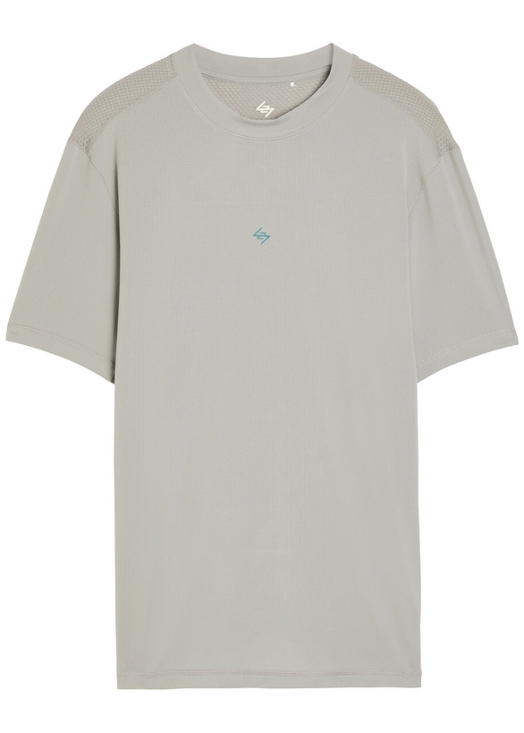 Photo: Represent 247 Numbers Stretch-jersey T-shirt Grey