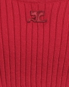 Courrèges Womens Turtleneck in Red