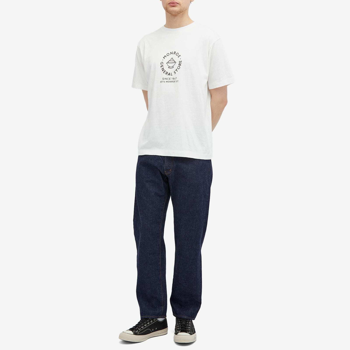 Ordinary Fits Men's Monroe General Store T-Shirt in Off White