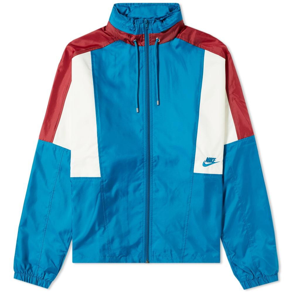 Wissen Stapel kans Nike Re-Issue Woven Wind Jacket Blue Abyss, Red & Sail Nike