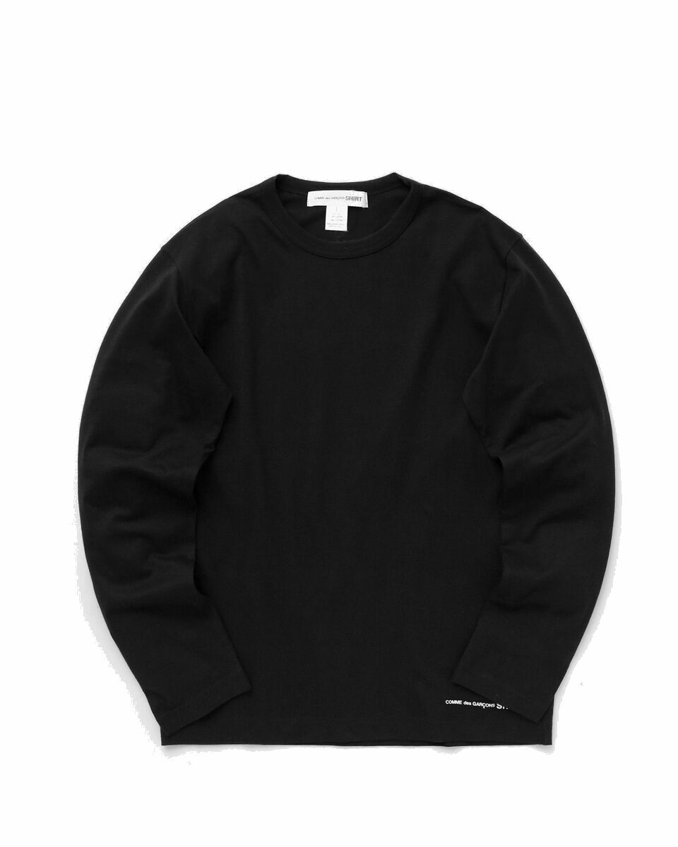 Photo: Comme Des Garçons Shirt Mens T Shirt Knit Black - Mens - Longsleeves