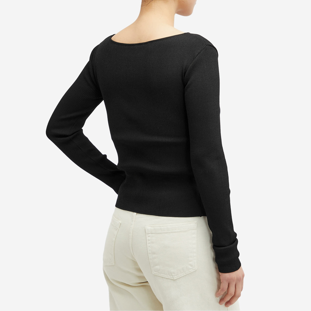 Low Classic Women's 2-Way Knit Top in Black
