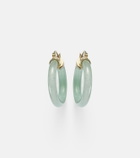 Mateo 14kt gold (585/1000) earrings with jade
