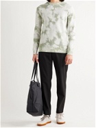 Theory - Masten Slim-Fit Tie-Dyed Cotton-Blend Sweater - Green