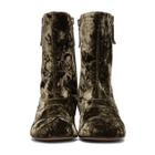 Chloe Brown Velvet Lexie Boots