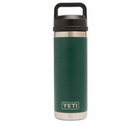 YETI 18oz Rambler Bottle in Black Forest Green 