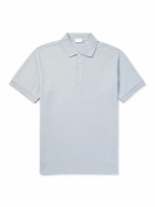 Håndværk - Pima Cotton-Piqué Polo Shirt - Blue
