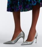 Gucci Castello calf hair pumps