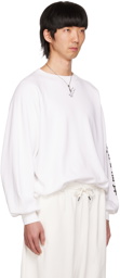 LU'U DAN White Oversized Sweatshirt