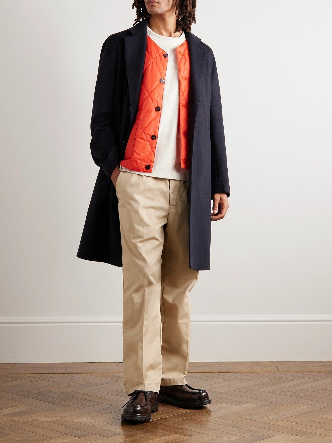 Mackintosh - Quilted Padded Shell Gilet - Orange