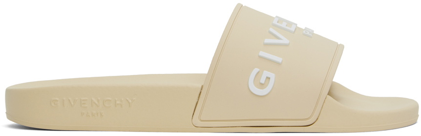 GIVENCHY 13 ベージュ Givenchy Beige Rubber Slides Givenchy