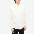 Portuguese Flannel Men's Cord Buton Down Corduroy Shirt in Off-White