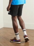 Pasadena Leisure Club - Straight-Leg Logo-Appliquéd Cotton-Jersey Shorts - Black
