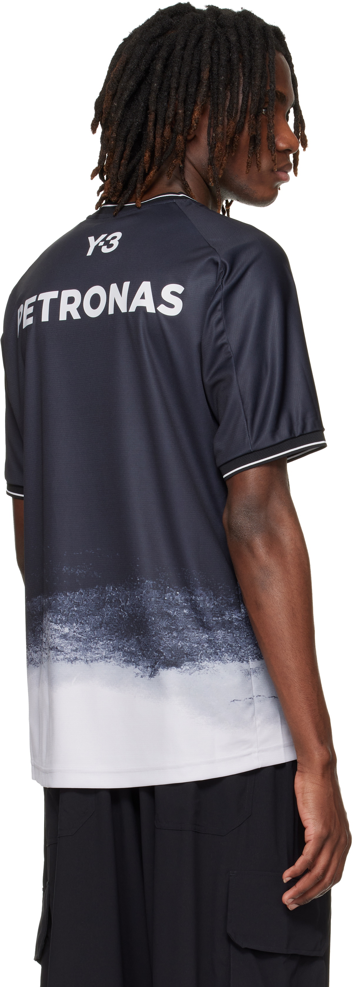Y-3 Black Mercedes-AMG F1 Edition Mechanics Jersey T-shirt