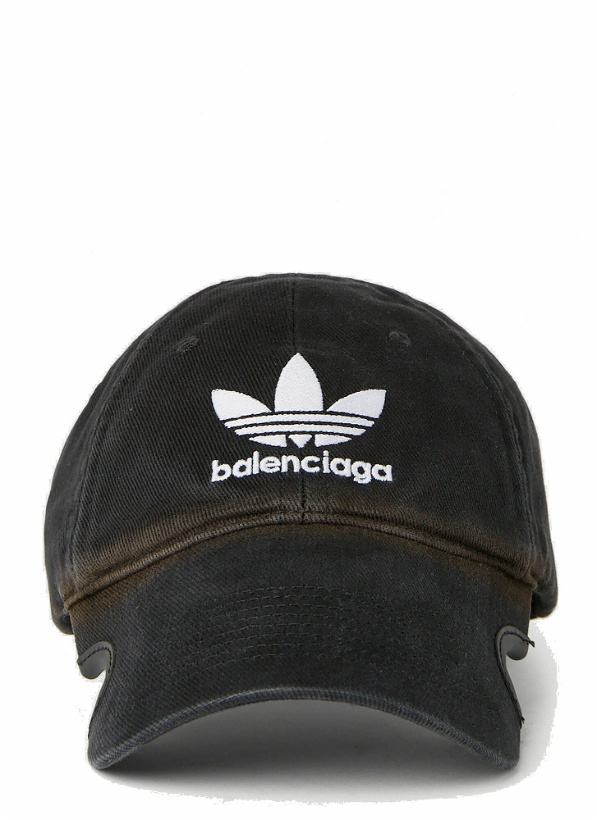Photo: adidas x Balenciaga - Embroidered Logo Baseball Cap in Black