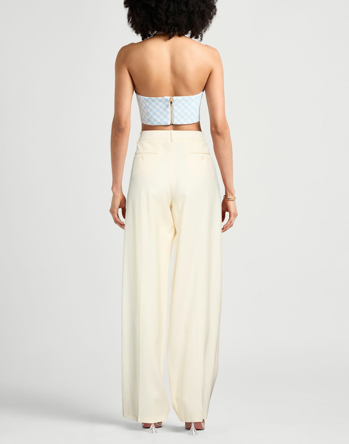 Magda Butrym Womens Pants Cream