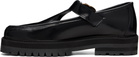 Ernest W. Baker Black T-Bar Loafers