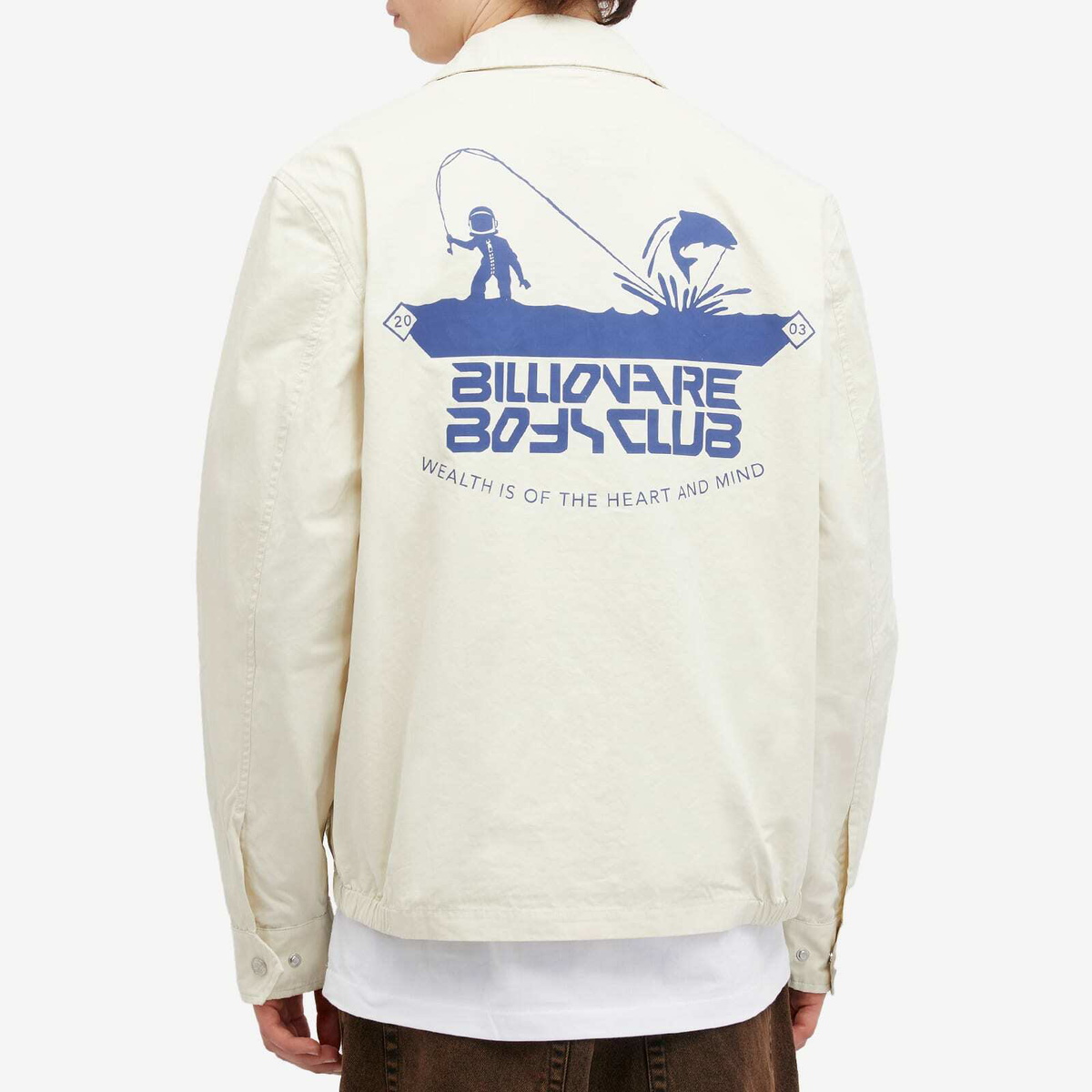Billionaire Boys Club Men's Catch And Reel Jacket in Cream