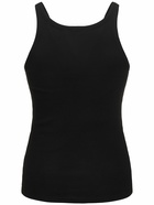 DOLCE & GABBANA Ribbed Cotton Jersey Tank Top