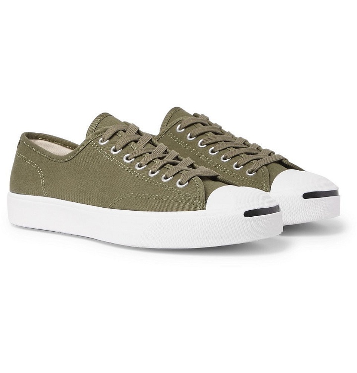 Photo: Converse - Jack Purcell OX Rubber-Trimmed Canvas Sneakers - Green