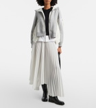 Sacai Paneled zip-up hoodie