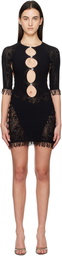 Poster Girl SSENSE Exclusive Black Miranda Minidress