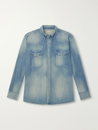 A.PRESSE - Vintage Western Denim Shirt - Blue