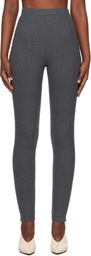 Jil Sander Gray Trouser Leggings