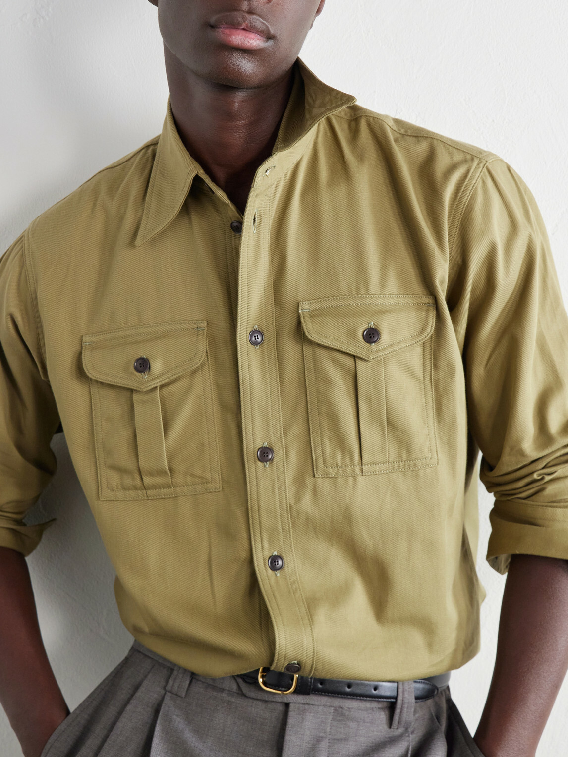 Husbands - Boy Scout Cotton-Twill Shirt - Green