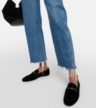 Tod's Embellished velvet loafers