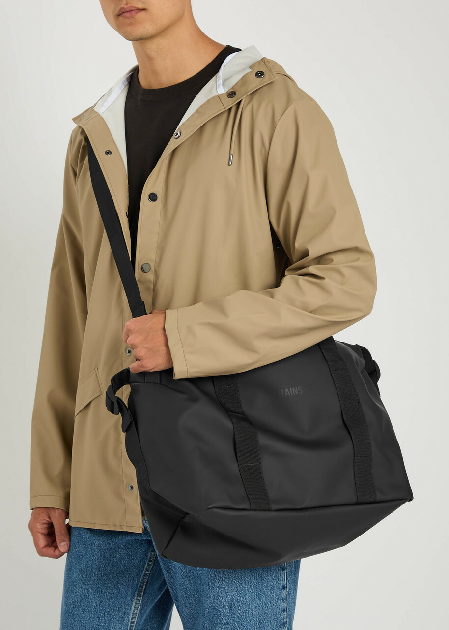 Rains Hilo Weekend Small Rubberised Holdall - Black - One Size