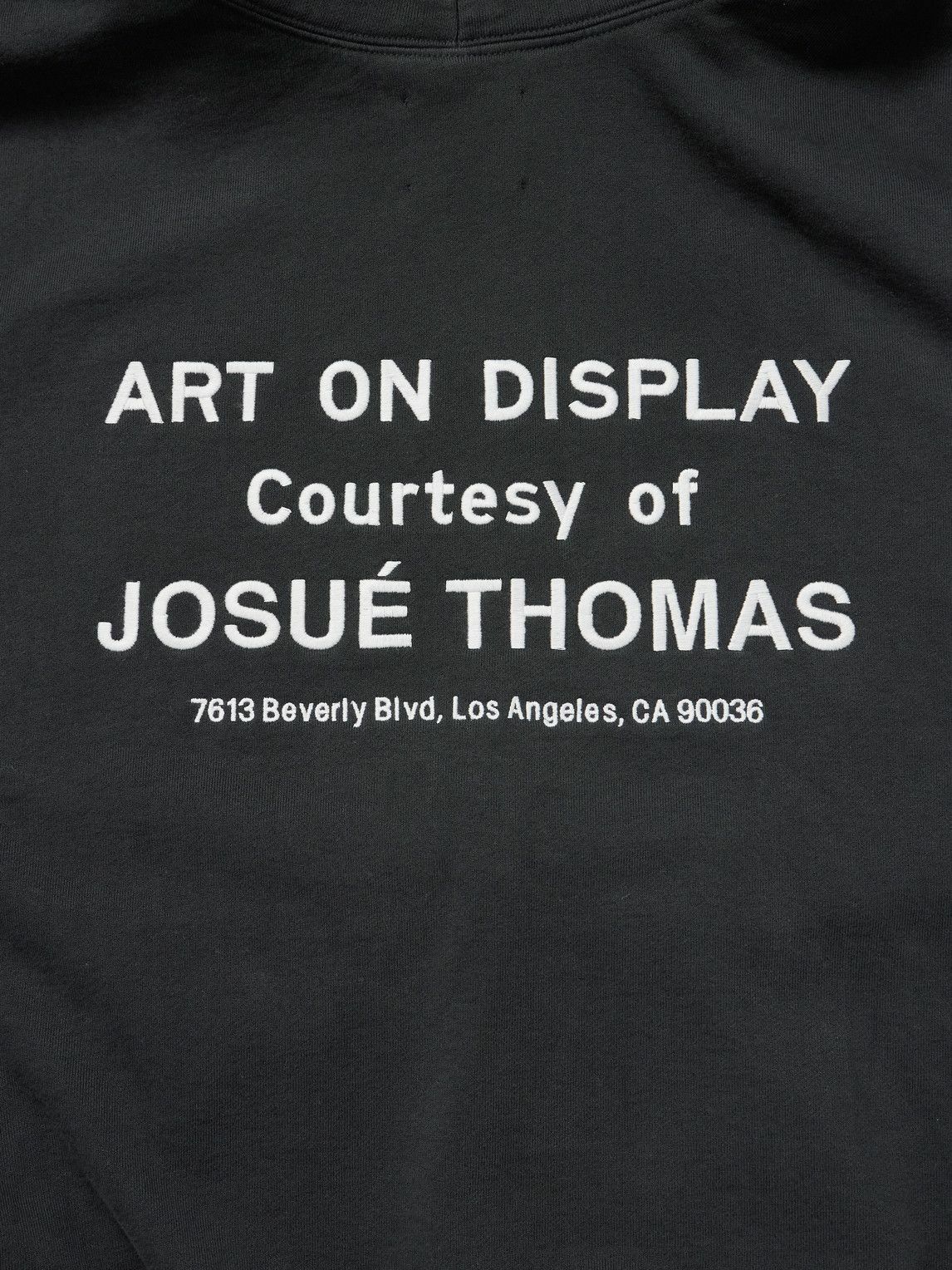 Gallery Dept. - Paint-Splattered Embellished Cotton-Jersey Hoodie - Black