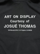 Gallery Dept. - Paint-Splattered Embellished Cotton-Jersey Hoodie - Black