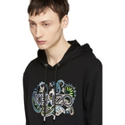 Kenzo Black Embroidered Logo Hoodie